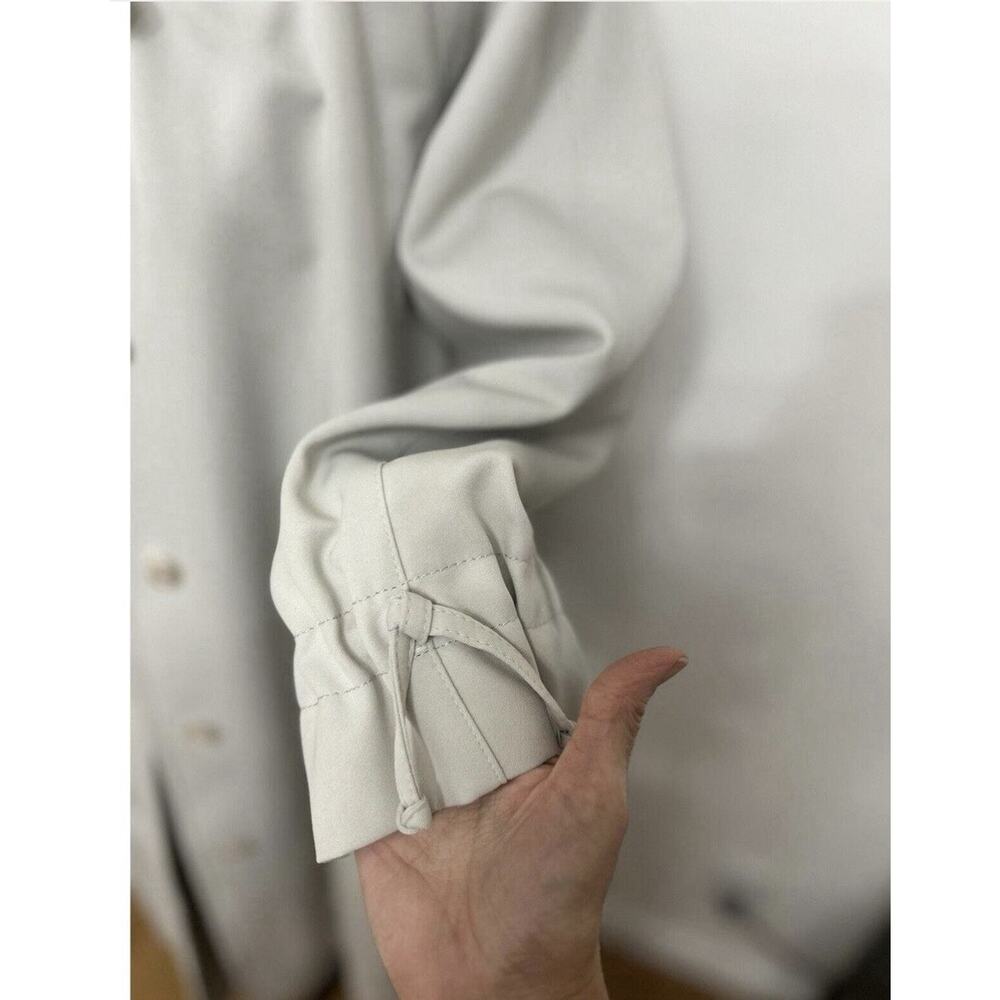 Vintage Forecaster of Boston Beige Rain Coat Parisian NYC Coastal Chic Sz 11/12 - Picture 5 of 9